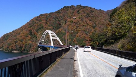 紅葉している宮ケ瀬