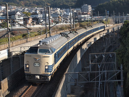 583系紅葉めぐり号 湖西線大津京~山科01