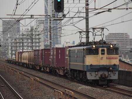 EF65貨物 総武本線下総中山駅