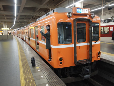 近鉄6020系ラビットカー普通 近鉄南大阪線阿部野橋01