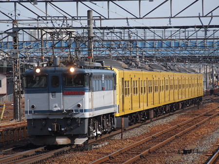 EF65 西武3000系甲種 東海道本線草津駅