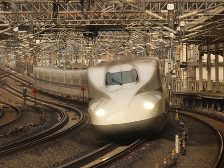 N700系のぞみ 東海道新幹線米原駅04