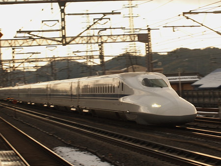 N700系のぞみ 東海道新幹線米原駅05