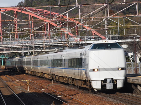 683系特急サンダーバード 東海道本線彦根駅