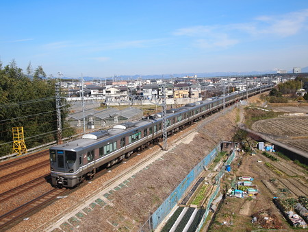 225系新快速 東海道本線長岡京~山崎