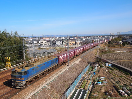 EF510貨物 東海道本線長岡京~山崎
