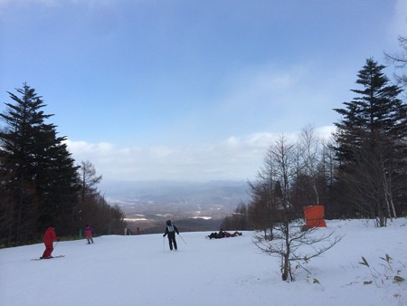 朝は快晴でした。