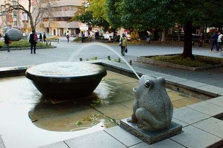 上野公園 かえるの噴水