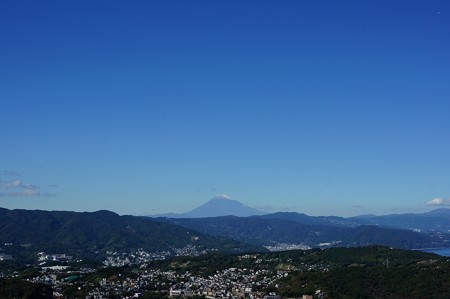 小室山山頂から富士山