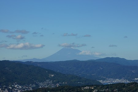 小室山山頂から富士山