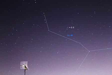 はと座付近のラヴジョイ彗星(C/2014 Q2)