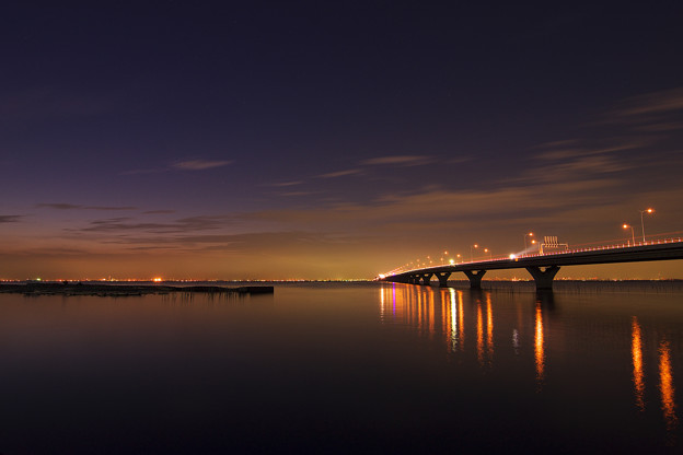 アクアラインの夜景 写真共有サイト フォト蔵