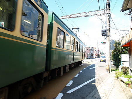 江ノ島→腰越の併用軌道区間37