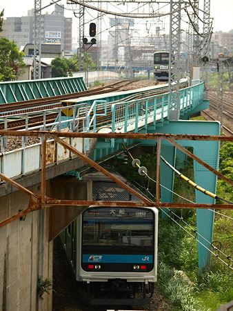 209系京浜東北線と205系横浜線(東神奈川)