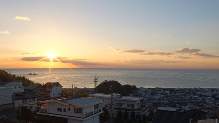 熊野灘 12月朝日 7:18