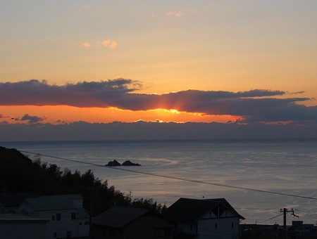 かんぽの宿熊野 12月朝陽7:02