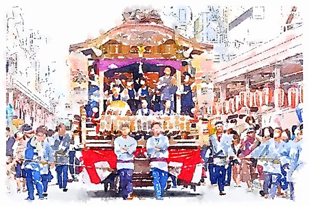 甲子祭　山車