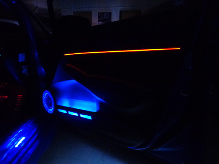 シビックタイプＲ　群馬県　ドア　ＥＬ取付　夜