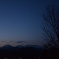 夕暮れの日光連山シルエット
