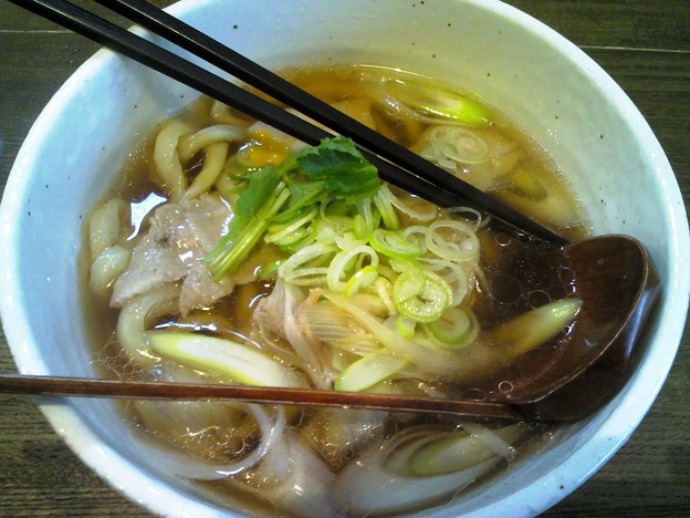 肉うどん@麦屋