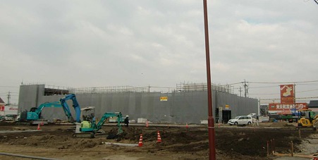 ドミー丁田店 平成23年2月1日 オープン予定 建設中-221220-1