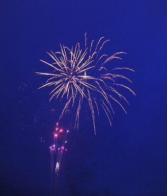 山中湖冬花火4