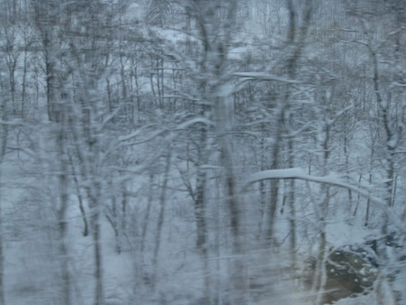 石北峠は降雪