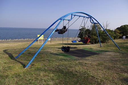 海に向かって飛ぶ！