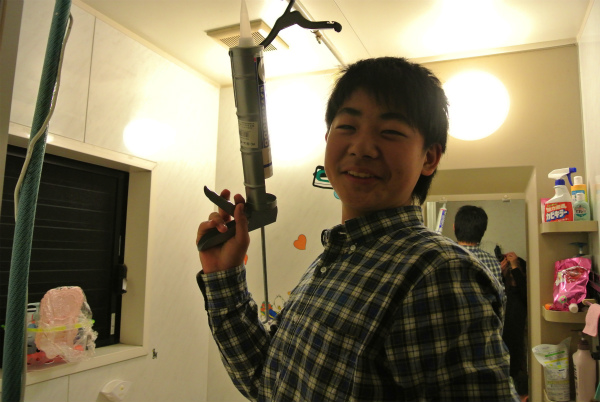 ここからは次男も手伝ってくれる