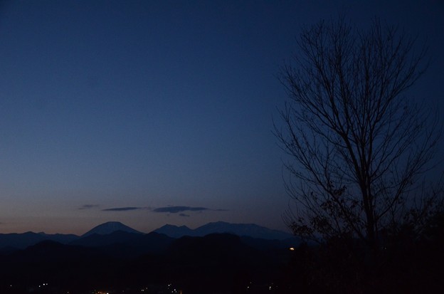 Photos: 夕暮れの日光連山シルエット