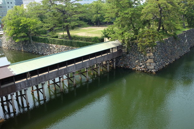 高松城の鞘橋と堀
